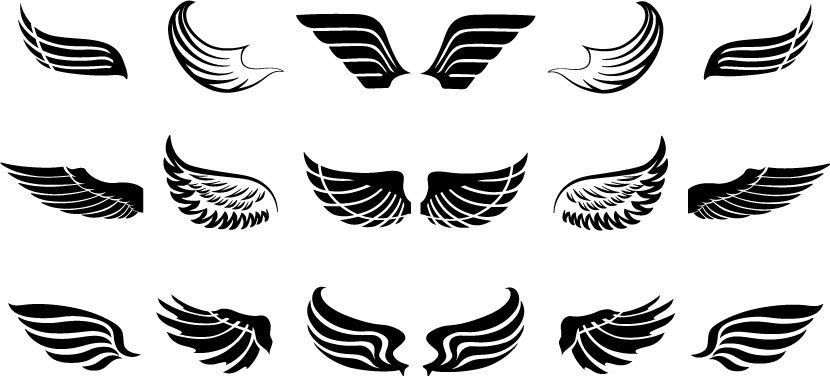 Decorative Angel Wings SVG