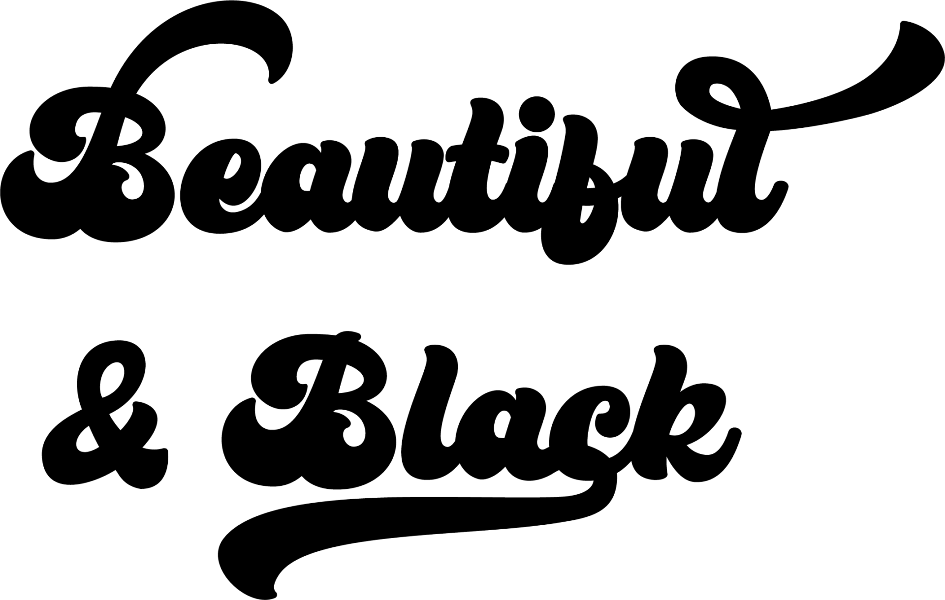 Beautiful and Black SVG