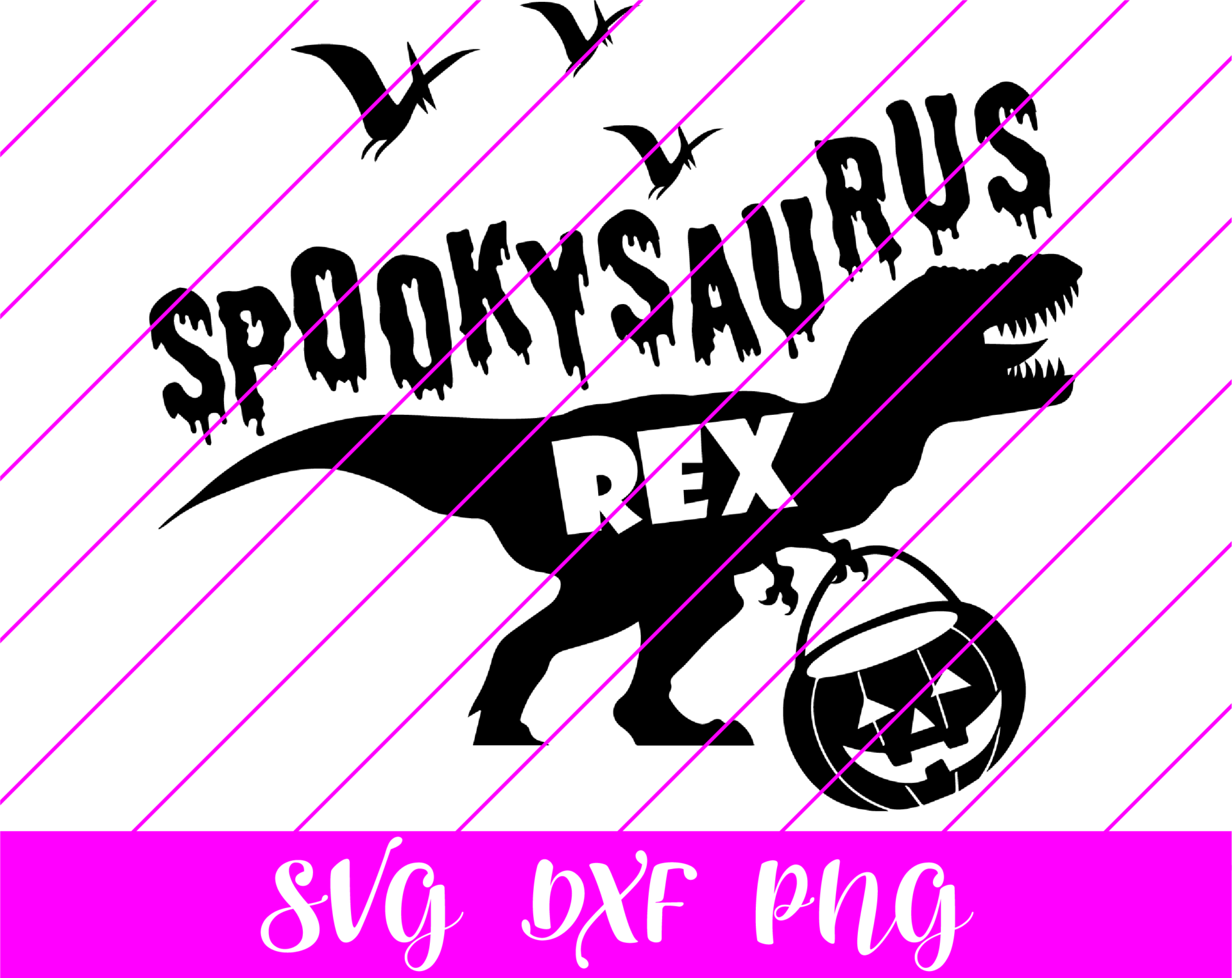 Dinosaur Spookysaurus Rex SVG