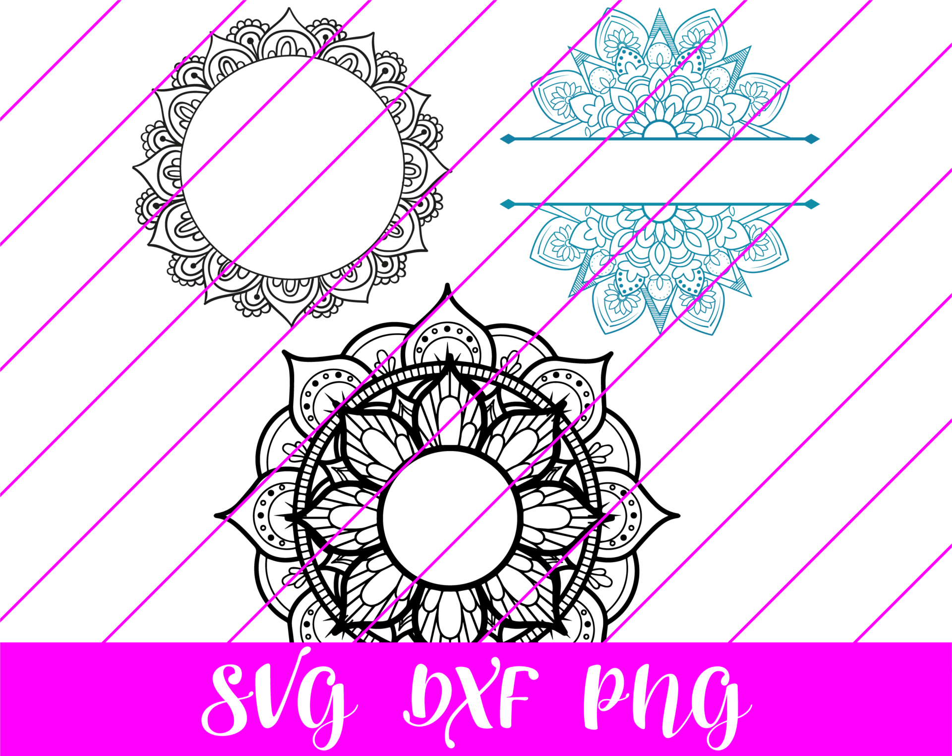 mandala monogram SVG