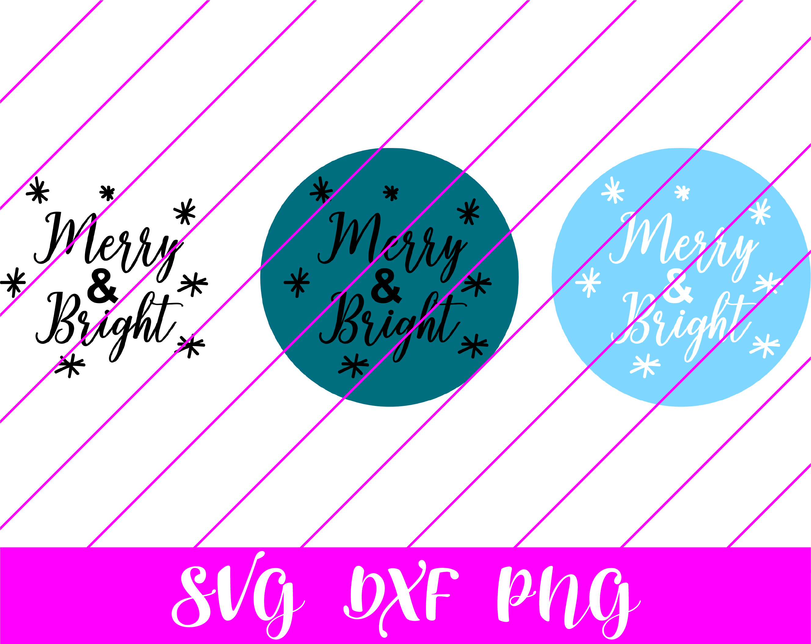 Merry and Bright SVG - Free Merry and Bright SVG Download - Free