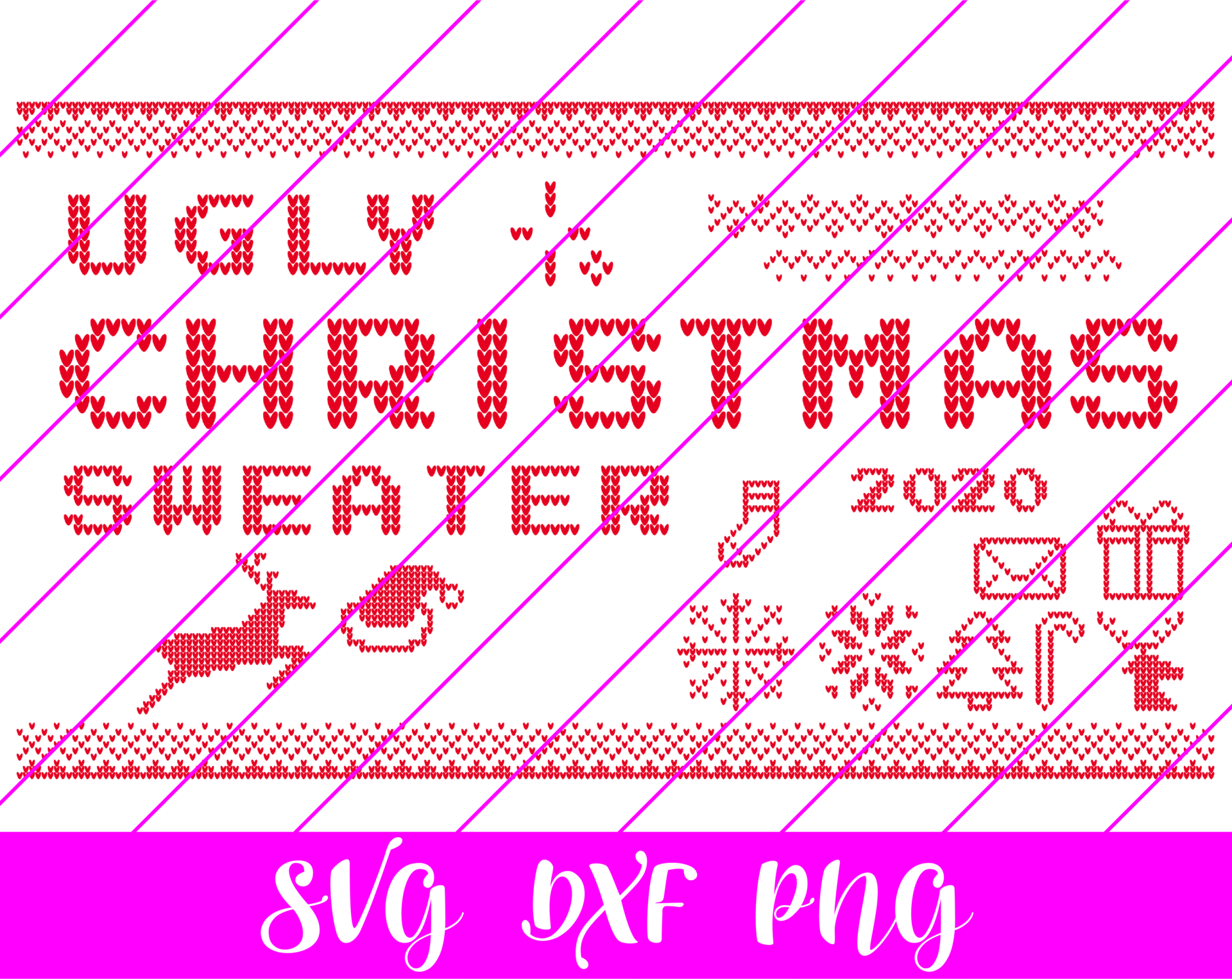 Ugly Christmas Sweater SVG