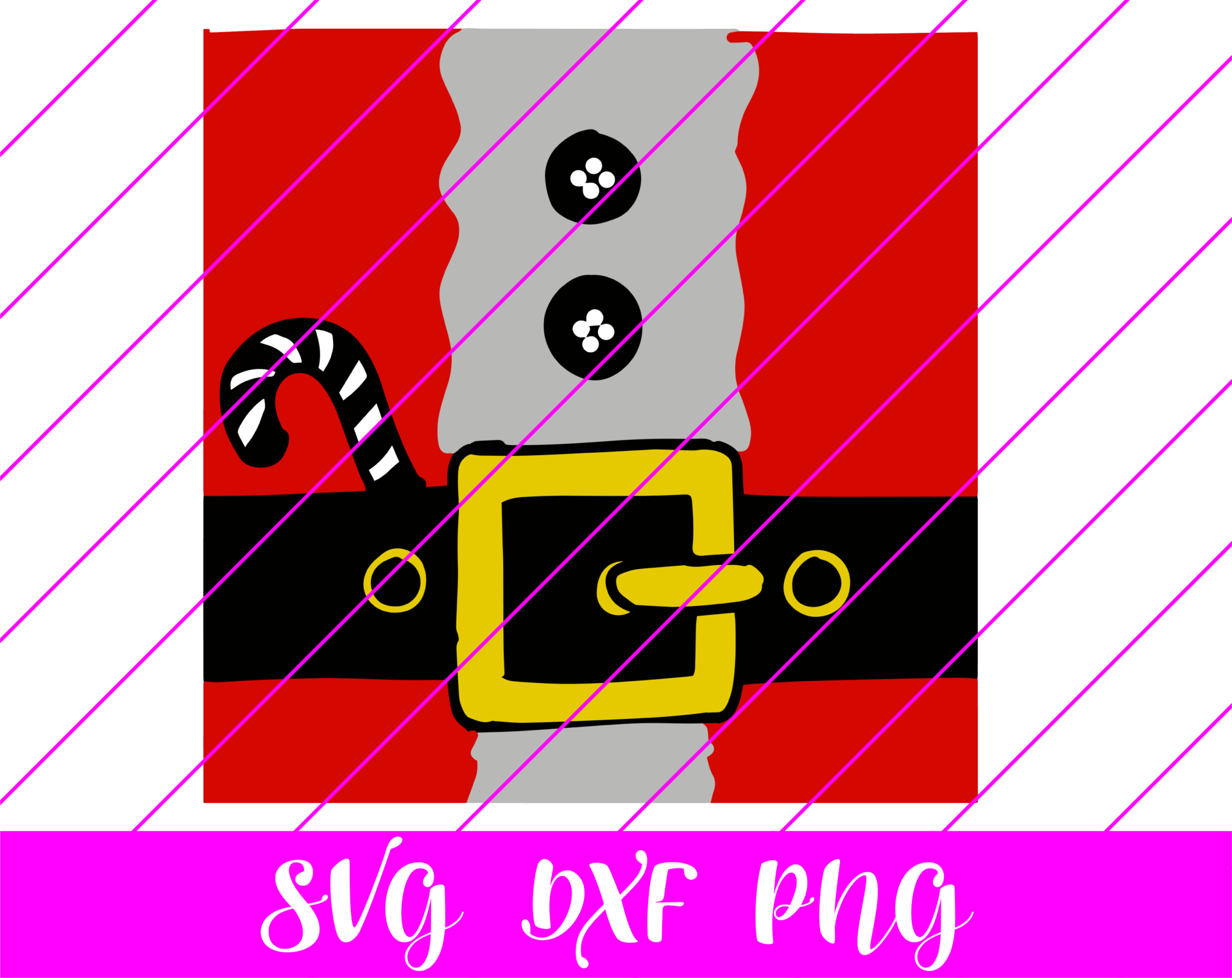 santa belt SVG