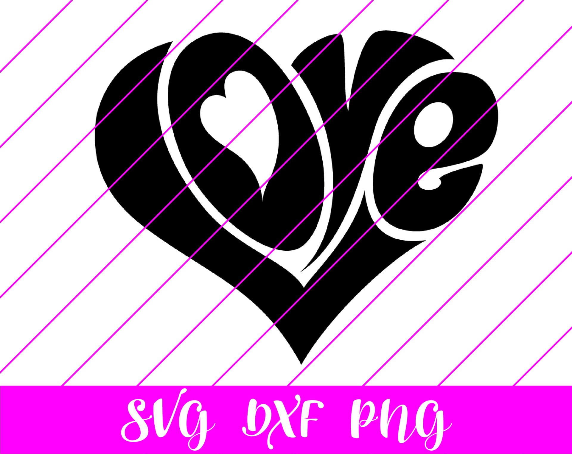 Love Letters Heart Valentine's Day SVG