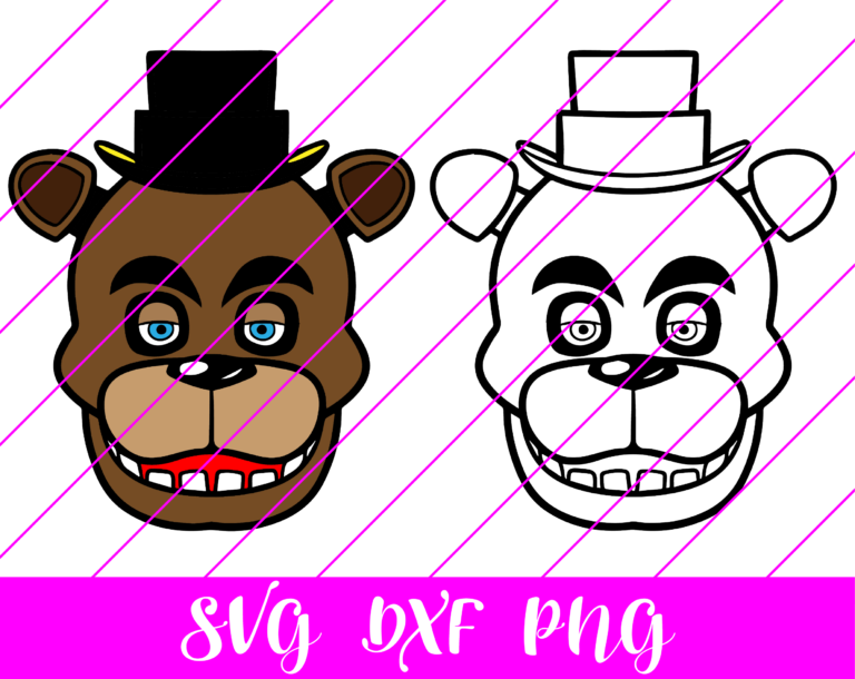 FNAF Freddy Fazbear SVG Free Freddy Fazbear SVG Download svg art