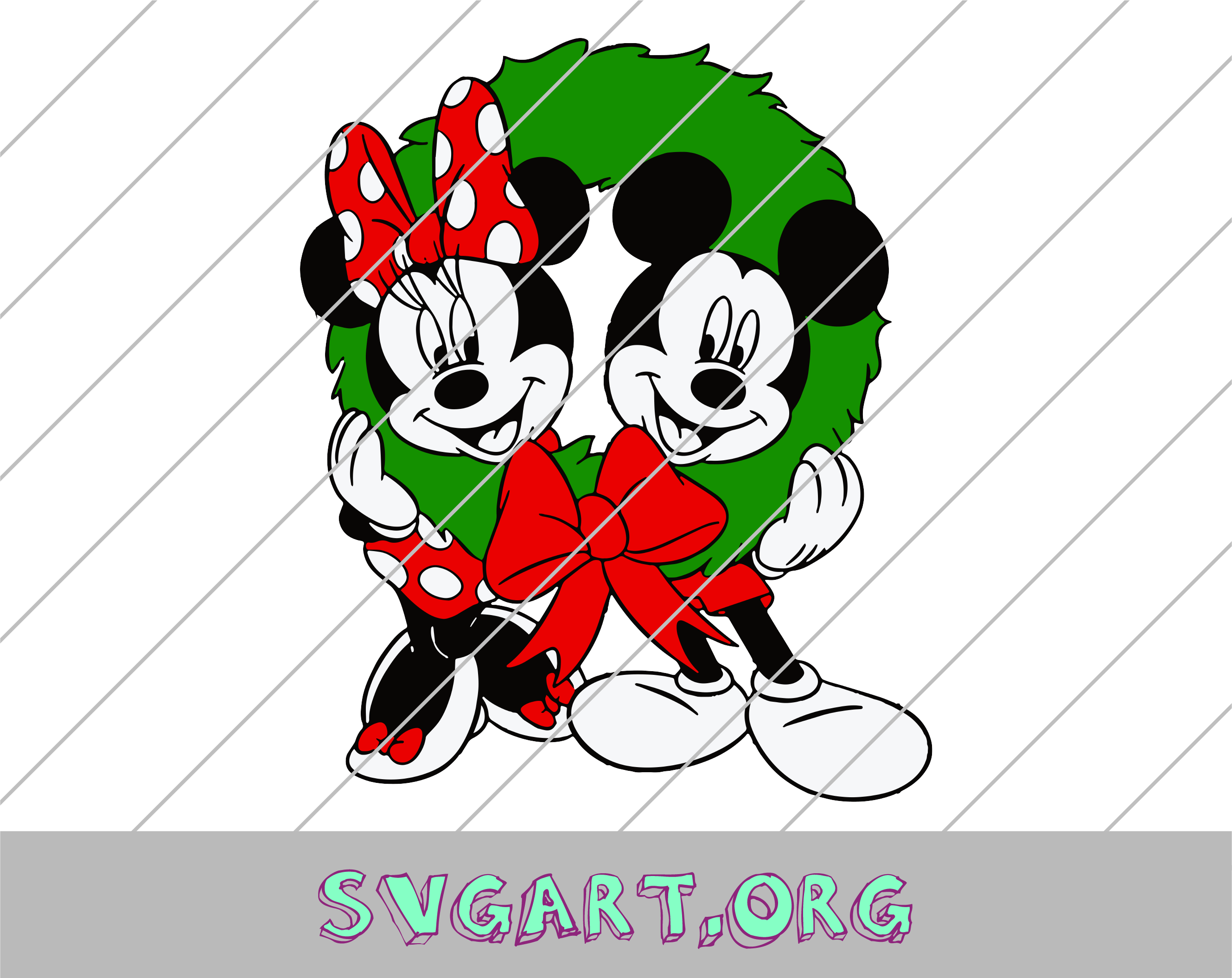 Free Disney Christmas Wreath SVG for Cricut – Free SVG for Cricut ...