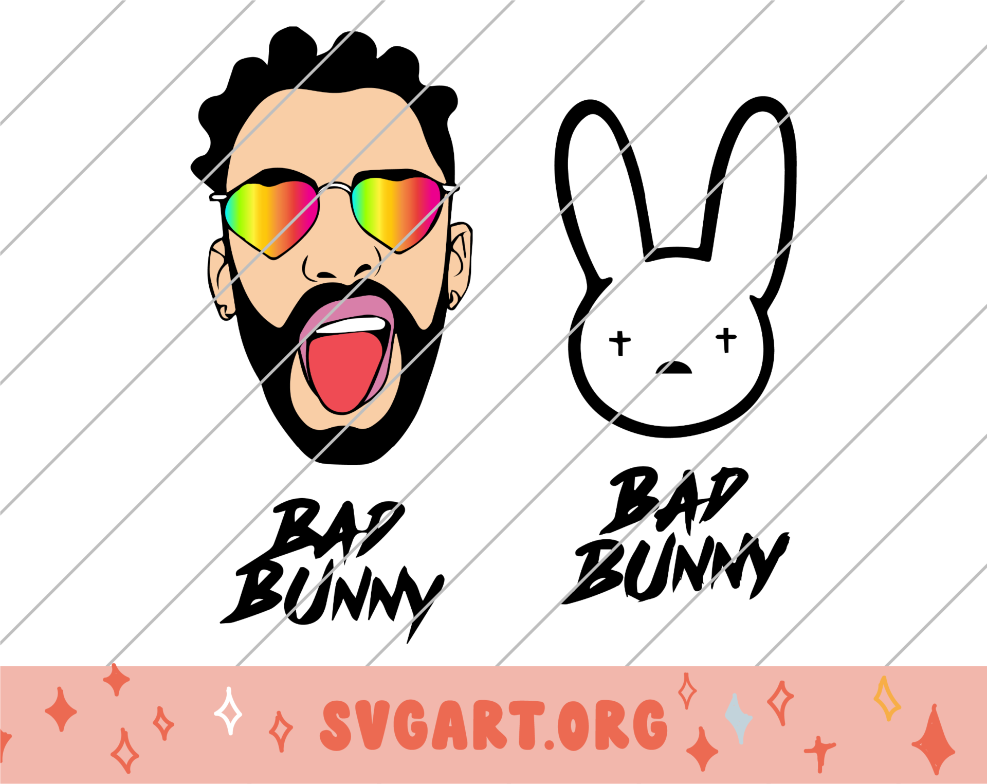 Bad Bunny SVG