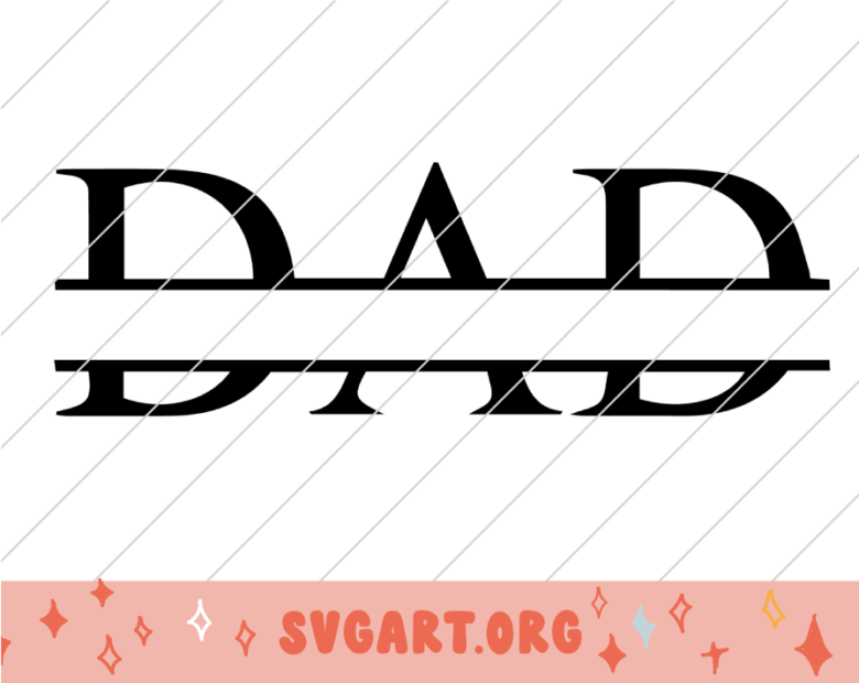 Dad Monogram SVG