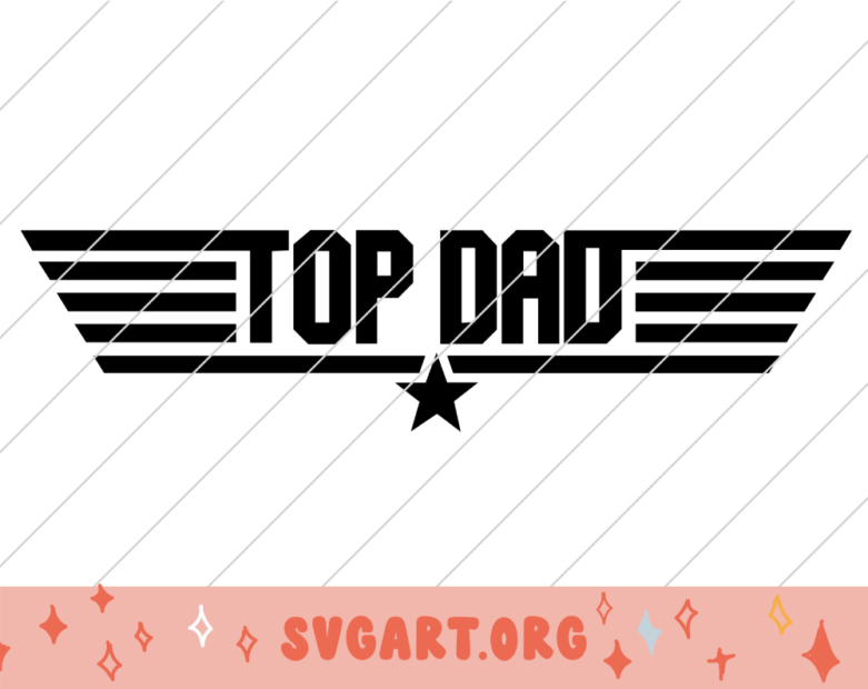 Top Dad SVG