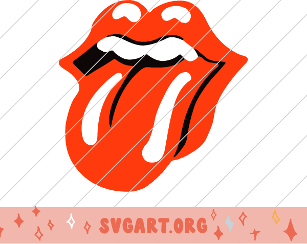 Rolling Stones Lips SVG