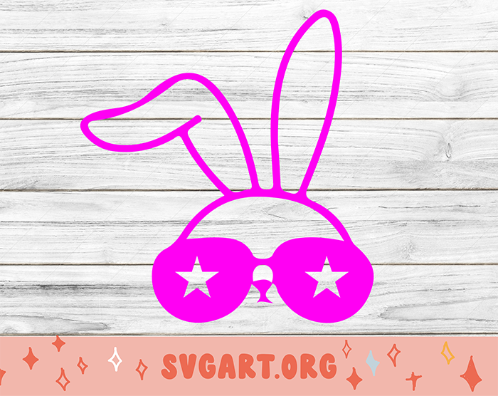 bad bunny cute sunglasses svg
